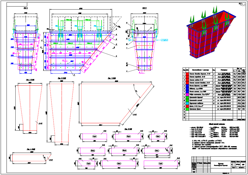 Оцифровка чертежа и 3d разработка